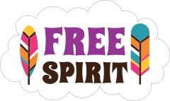 Free Spirit Hippy Sticker
