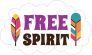 Free Spirit Hippy Sticker
