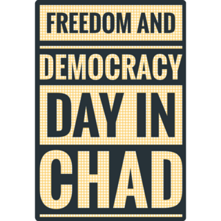 Freedom And Democracy Chad Sticker