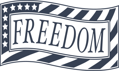 Freedom Usa Flag Sticker