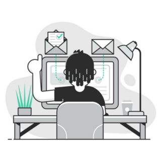 Freelancer Working From Home Thumbs Up Sticker