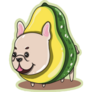 French Bulldog Avocado Sticker