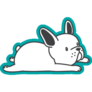 French Bulldog Cartoon Sticker