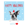 French Bulldog Christmas Holiday Sticker