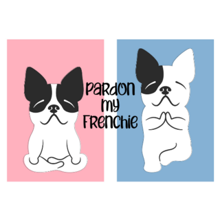 French Bulldog Doing Yoga Calm Sticker