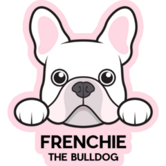 French Bulldog Edge Of The Table Sticker