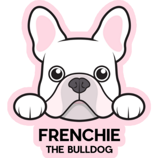 French Bulldog Edge Of The Table Sticker