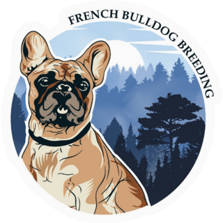 French Bulldog Forrest Sticker