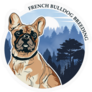 French Bulldog Forrest Sticker