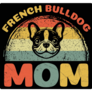 French Bulldog Mom Retro Sticker
