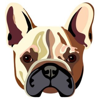 French Bulldog Mosaic Simple Sticker