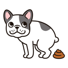 French Bulldog Poopy Sticker