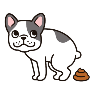 French Bulldog Poopy Sticker