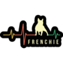 French Bulldog Pulse Sticker