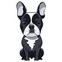 French Bulldog Sitting Sticker