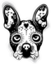 French Bulldog Sugar Skull Sticker
