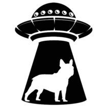 French Bulldog UFO Sticker