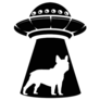French Bulldog UFO Sticker