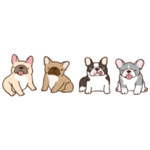 French Bulldogs Sticker Sheet