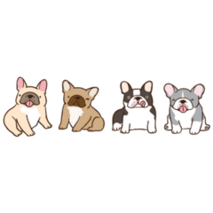 French Bulldogs Sticker Sheet