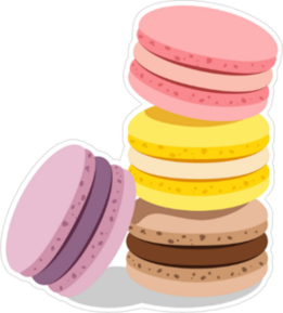 French Cookie Macaroons Sticker