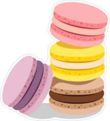 French Cookie Macaroons Sticker