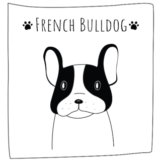 French (frenchie) Bulldog Flag Sticker