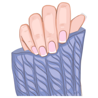 French Manicure Beauty Illustration Sticker