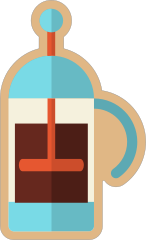 French Press Sticker