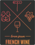 French Wine Elements Sticker