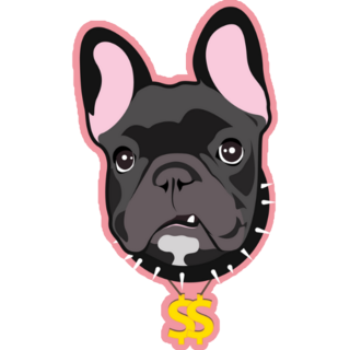 Frenchie The Money Sticker