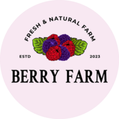 Fresh And Natural Berry Farm Sticker