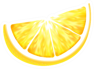 Fresh Juicy Lemon Slice Sticker