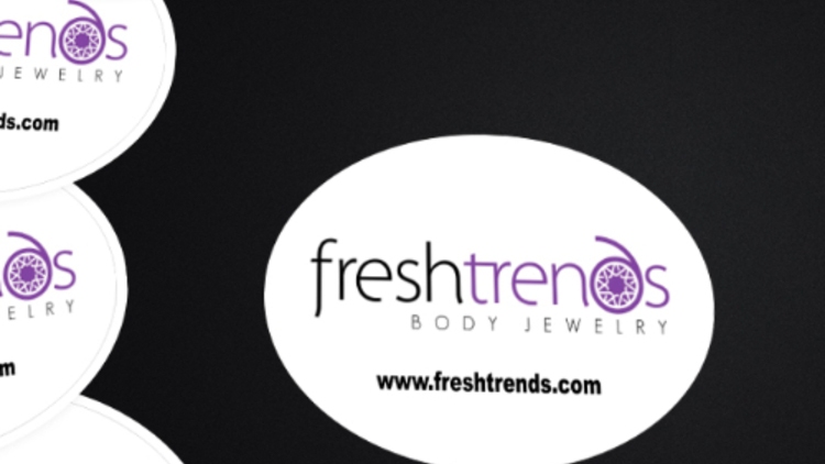 Fresh Trends Custom Oval Stickers