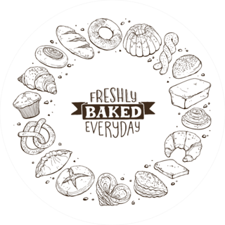 Freshly Baked Everyday Illustrated Sticker