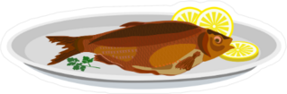 Fried Fish Sticker