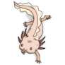 Friendly Cartoon Axolotl Sticker