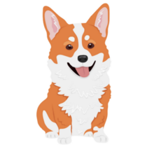 Friendly Corgi Smile Sticker