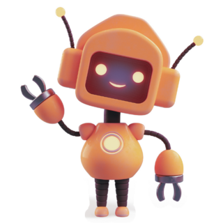 Friendly Positive Cute Robot Sticker