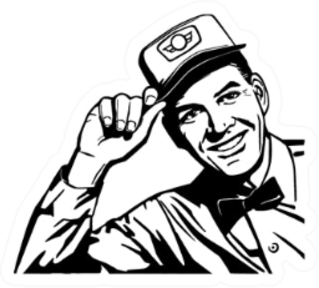 Friendly Service Man Automotive Mechanic Sticker