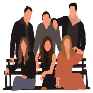 Friends 90s Tv Show Sticker