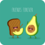 Friends Forever Avocado and Toast Sticker