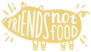 Friends Not Food Cartoon Pig Sticker