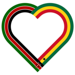 Friendship Concept Kenya And Ghana Flags Sticker