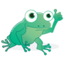 Frog Giving a Thumbs Up Sticker