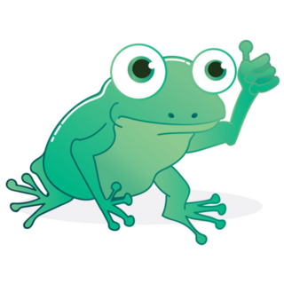 Frog Giving a Thumbs Up Sticker