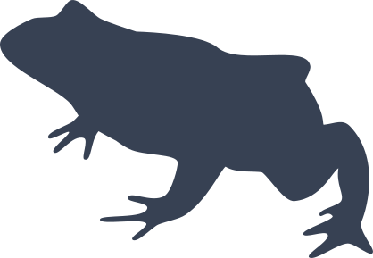 Frog Toad Silhouette Sticker