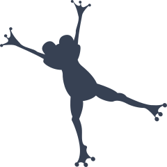 Frog Toad Splattered Sticker