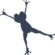 Frog Toad Splattered Sticker