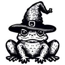 Frog Wizard Sketch Sticker